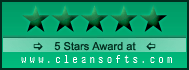 5 Stars at Cleansofts.com